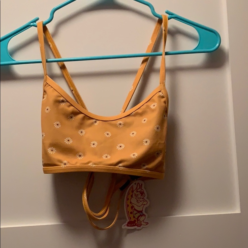 Jolyn Bikini Top Patterned Yellow